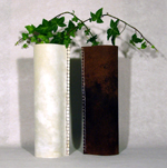 Flaschenkleider wei� und braun -
                        ID08011F+012F