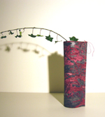 Flaschkleid rot-violett - ID08015F