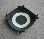 Blaue Schale mit Ringdekor - ID0823F