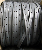 Lederband blaugrau - LEBA008